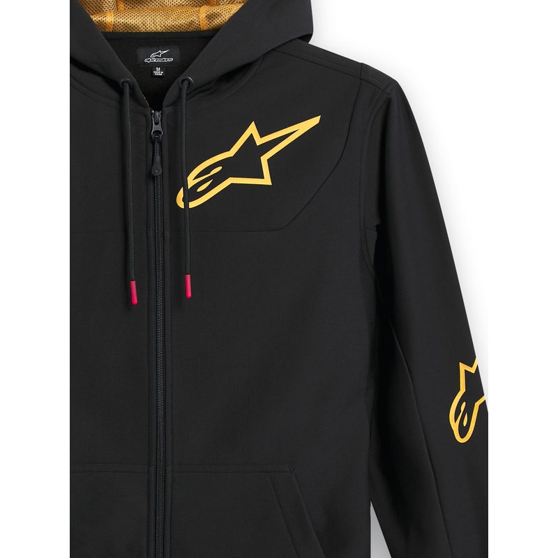 Bluza z kapturem Alpinestars Sessions 3 czarno-złota