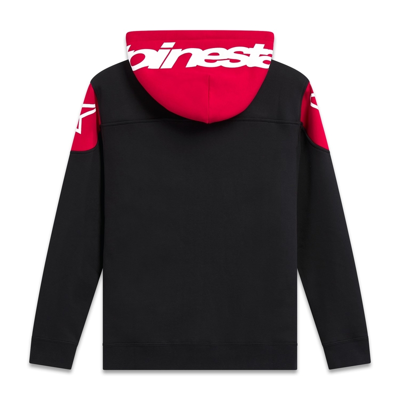 Bluza z kapturem Alpinestars Velocity czarno-czerwona