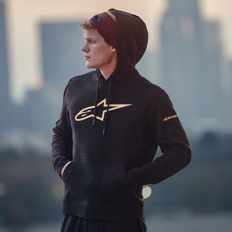 Bluza z kapturem Alpinestars Gilded w kolorze czarno-złotym