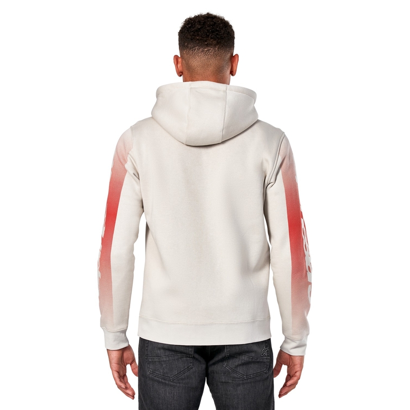 Bluza z kapturem Alpinestars Arising w kolorze złamanej bieli, niebiesko-czerwona