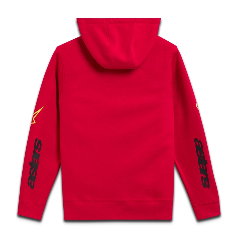 Bluza z kapturem Alpinestars Elliptic czerwona