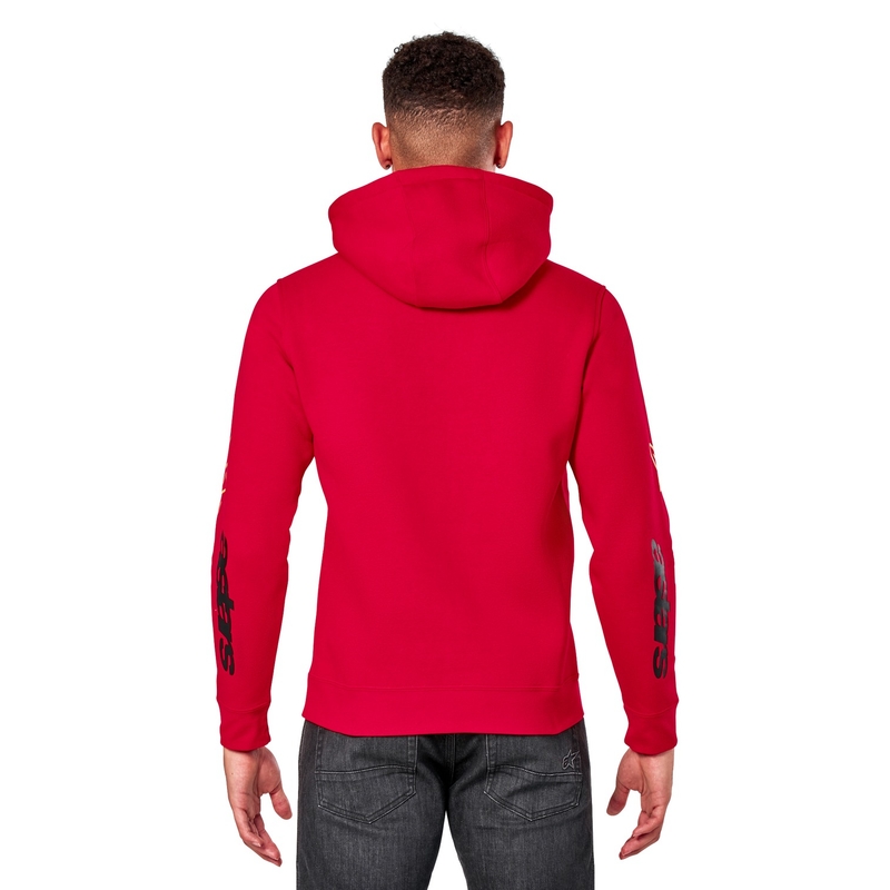 Bluza z kapturem Alpinestars Elliptic czerwona