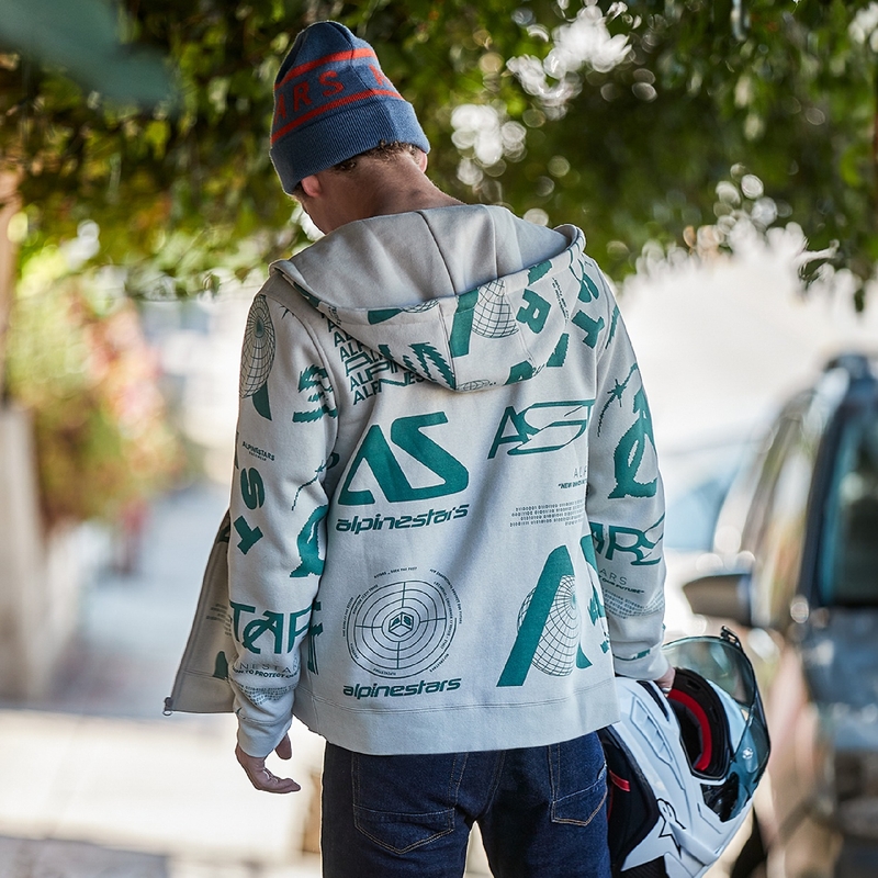 Bluza z kapturem Alpinestars Determinant w kolorze złamanej bieli