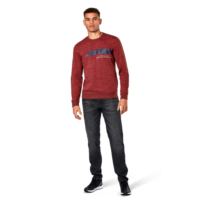 Polar Alpinestars Epizod Crew w kolorze ciemnoczerwonym
