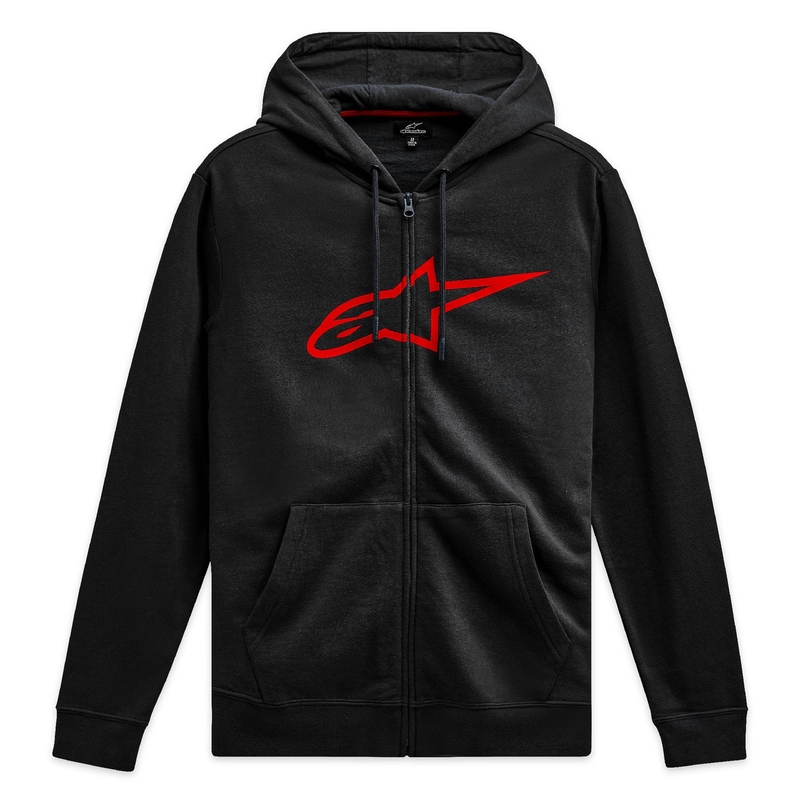 Bluza z kapturem Alpinestars Ageless Zip 3 czarno-czerwona