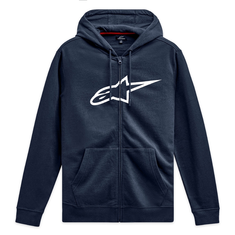 Bluza z kapturem Alpinestars Ageless Zip 3 niebiesko-biała