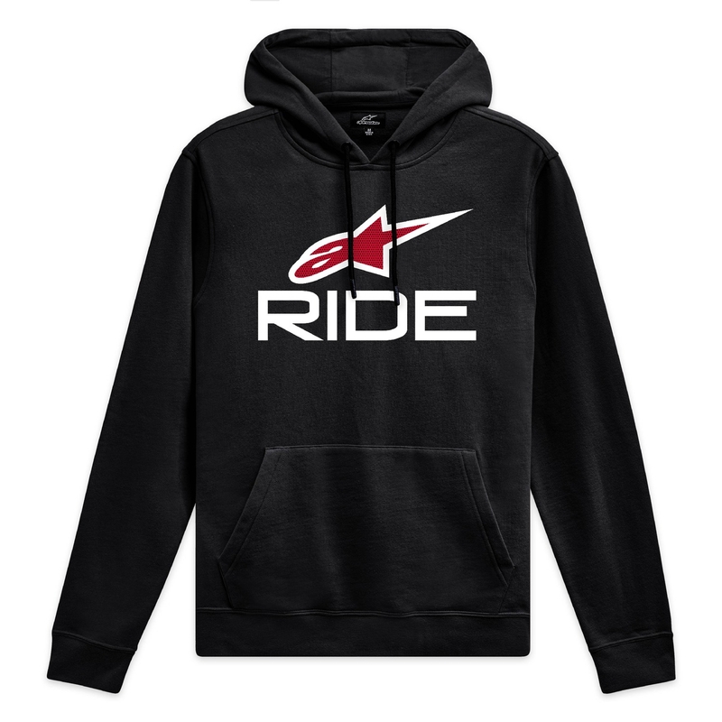 Bluza z kapturem Alpinestars Ride 4 czarno-biało-czerwona