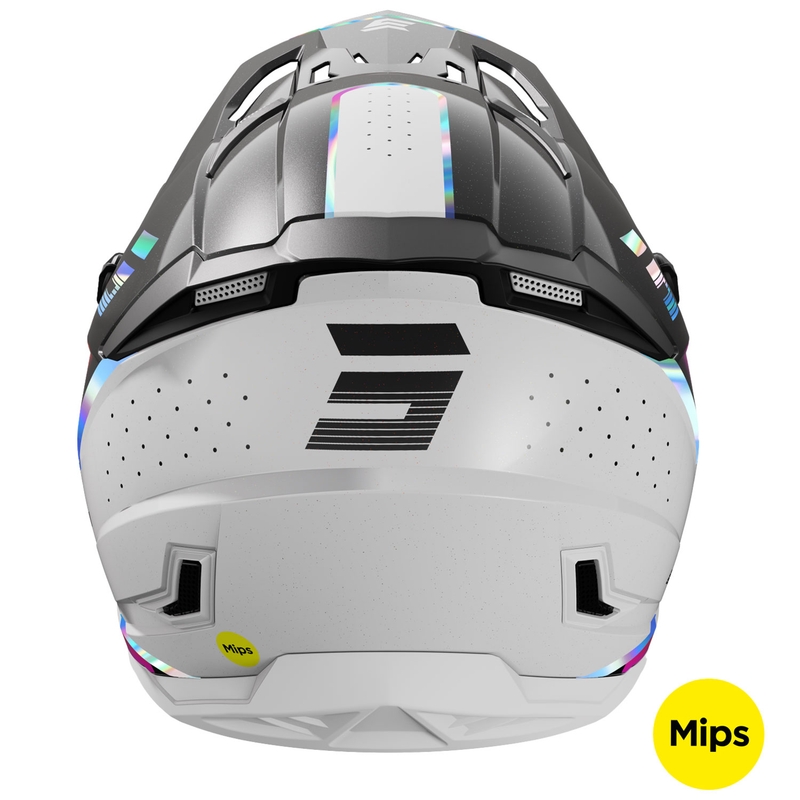Kask motocrossowy Shot Core Honor czarno-holograficzna perła