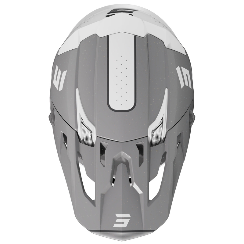 Kask motocrossowy Shot Core Honor szaro-perłowy