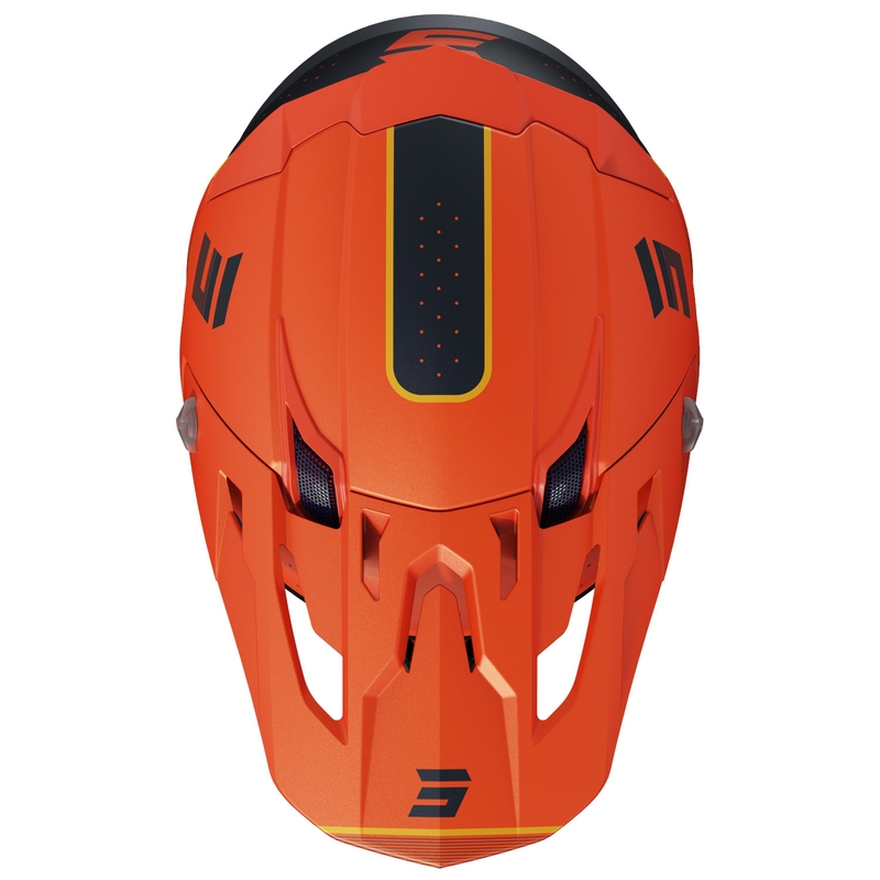 Kask motocrossowy Shot Core Honor pomarańczowo-czarny matowy