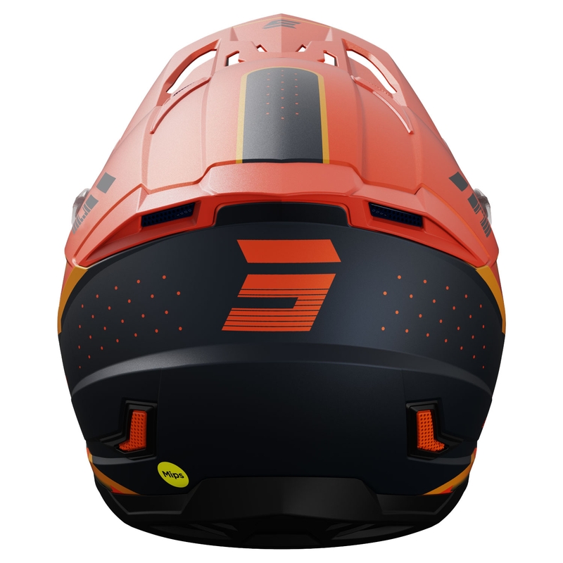 Kask motocrossowy Shot Core Honor pomarańczowo-czarny matowy