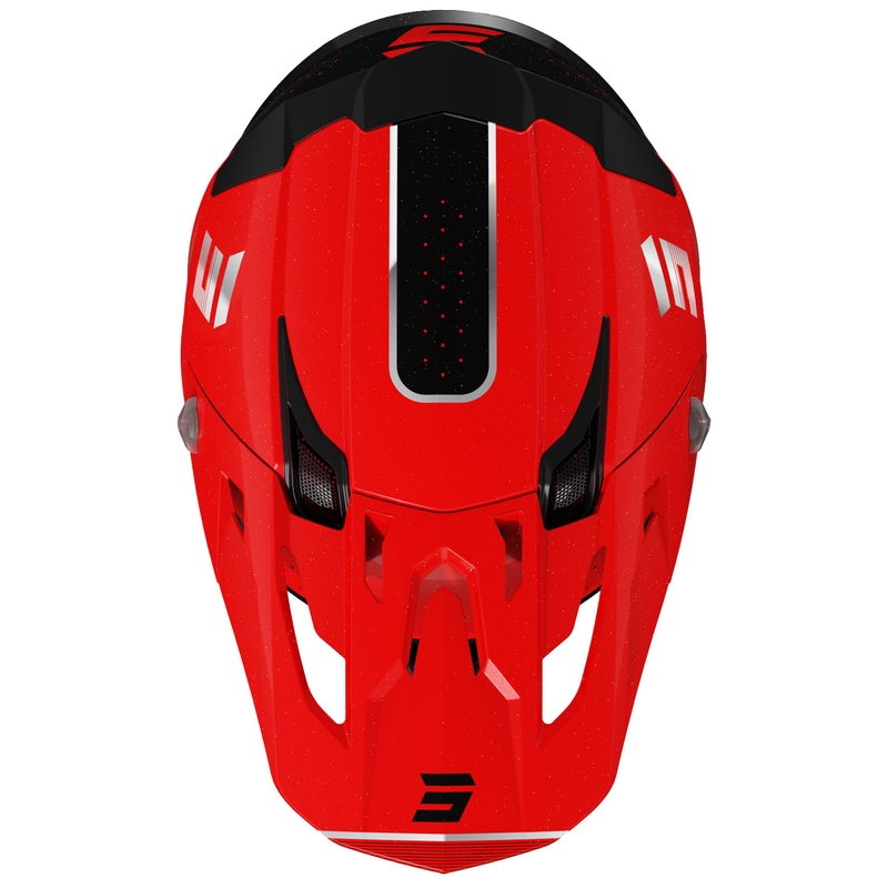 Kask motocrossowy Shot Core Honor czerwono-czarno-perłowy