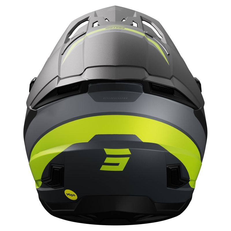 Kask motocrossowy Shot Core Custom czarno-fluo żółty