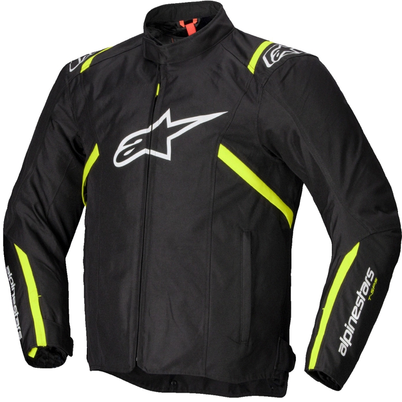 Alpinestars T-SPS 2 Wodoodporna kurtka motocyklowa w kolorze czarno-biało-fluo żółtym