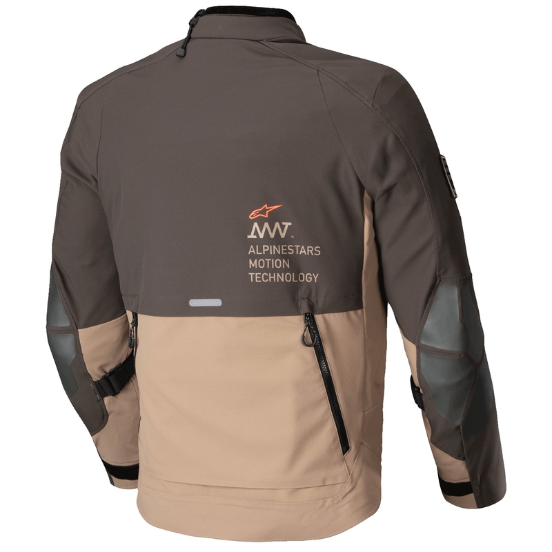Kurtka motocyklowa Alpinestars AMT-8 Stretch Drystar XF brązowo-khaki