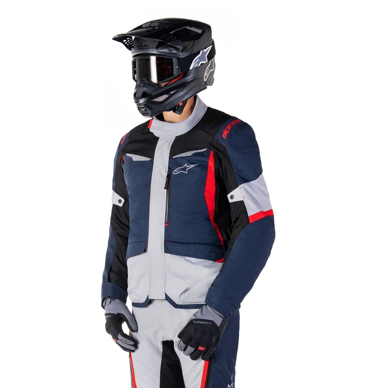 Alpinestars ST-1 Wodoodporna kurtka motocyklowa w kolorze ciemnoniebiesko-czarno-czerwonym