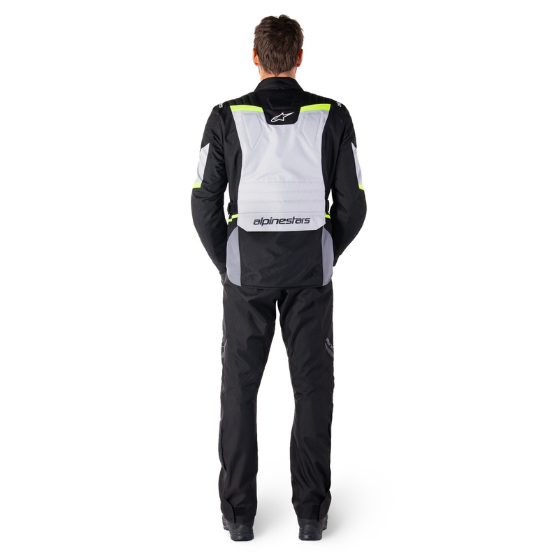 Alpinestars ST-1 Wodoodporna kurtka motocyklowa w kolorze szaro-czarno-fluo żółtym