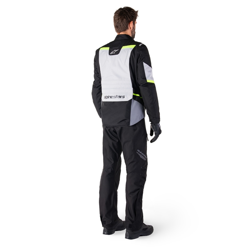 Alpinestars ST-1 Wodoodporna kurtka motocyklowa w kolorze szaro-czarno-fluo żółtym
