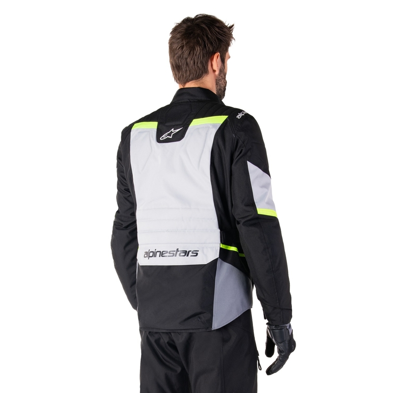 Alpinestars ST-1 Wodoodporna kurtka motocyklowa w kolorze szaro-czarno-fluo żółtym