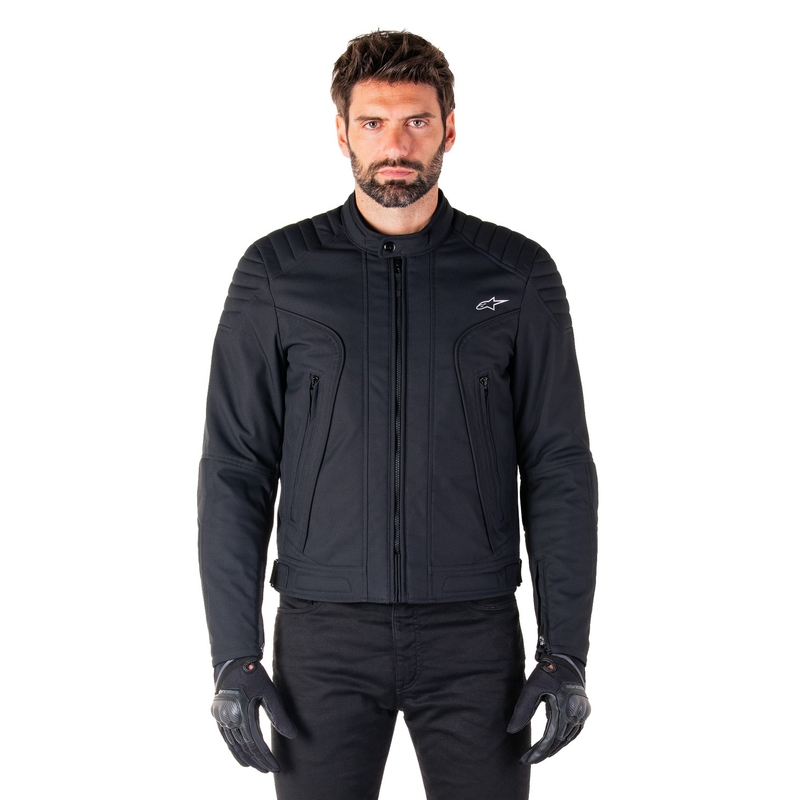 Wodoodporna kurtka motocyklowa Alpinestars Clayton czarno-czarna