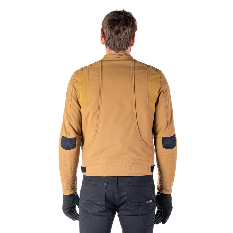 Wodoodporna kurtka motocyklowa Alpinestars Clayton w kolorze jasnobrązowym