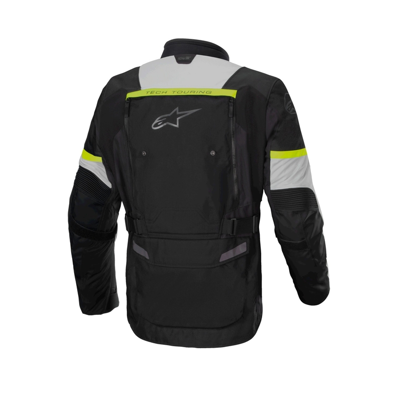 Kurtka motocyklowa Alpinestars Bogota PRO Drystar w kolorze czarno-szaro-fluo żółtym