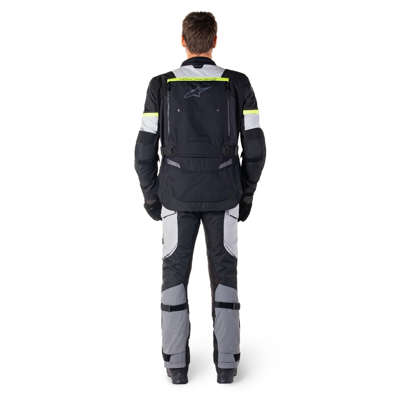 Kurtka motocyklowa Alpinestars Bogota PRO Drystar w kolorze czarno-szaro-fluo żółtym