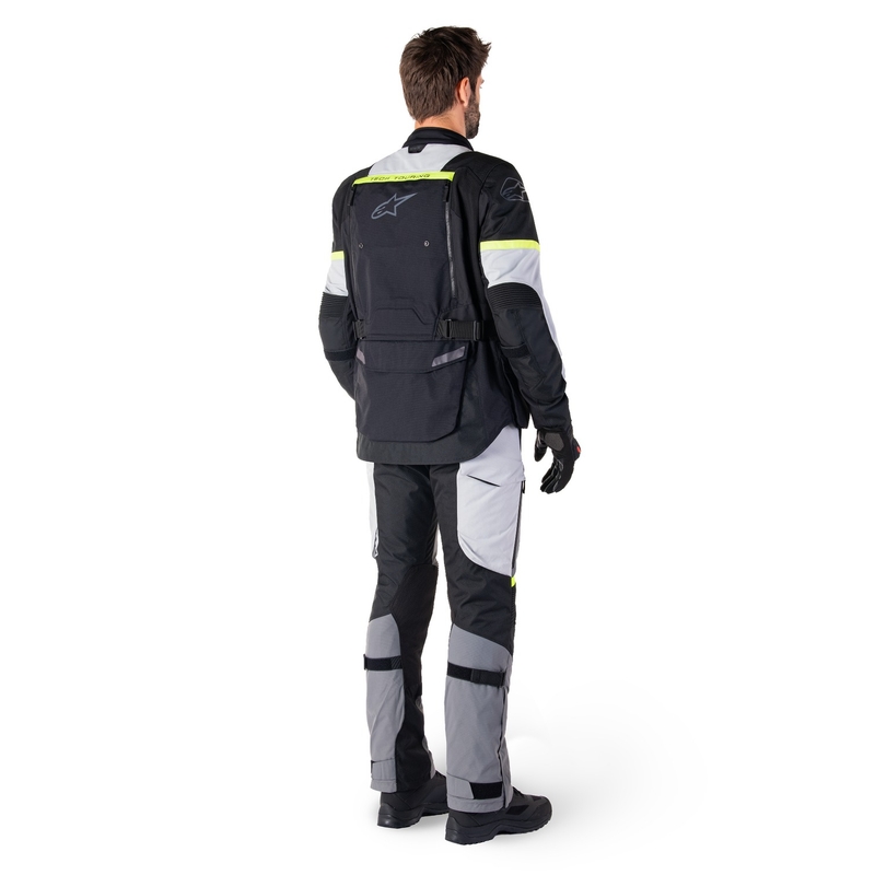 Kurtka motocyklowa Alpinestars Bogota PRO Drystar w kolorze czarno-szaro-fluo żółtym