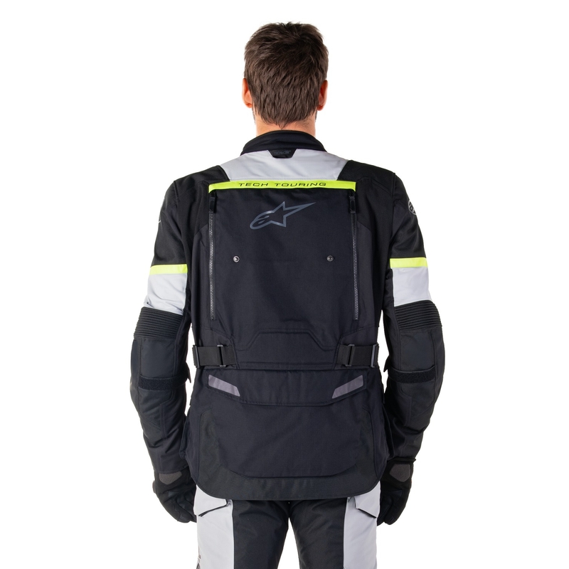 Kurtka motocyklowa Alpinestars Bogota PRO Drystar w kolorze czarno-szaro-fluo żółtym