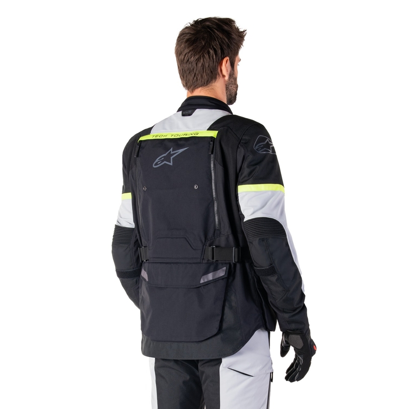 Kurtka motocyklowa Alpinestars Bogota PRO Drystar w kolorze czarno-szaro-fluo żółtym