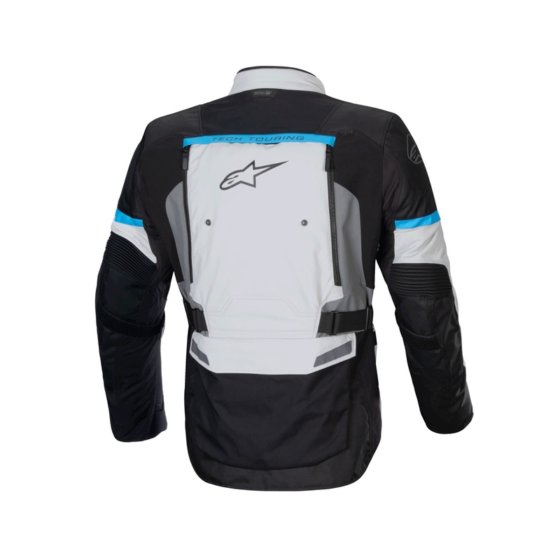 Kurtka motocyklowa Alpinestars Bogota PRO Drystar w kolorze szaro-czarno-niebieskim