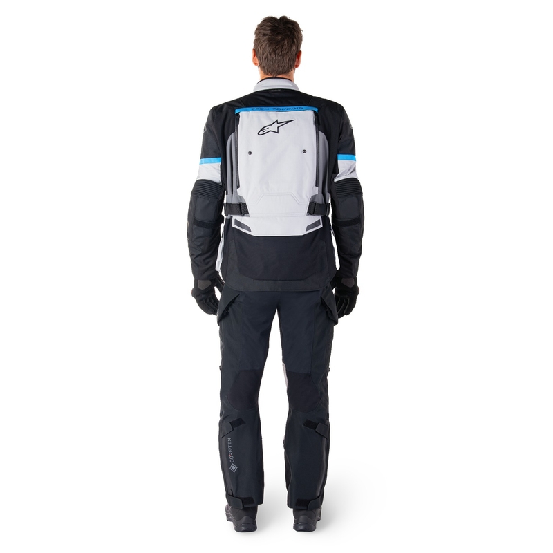Kurtka motocyklowa Alpinestars Bogota PRO Drystar w kolorze szaro-czarno-niebieskim