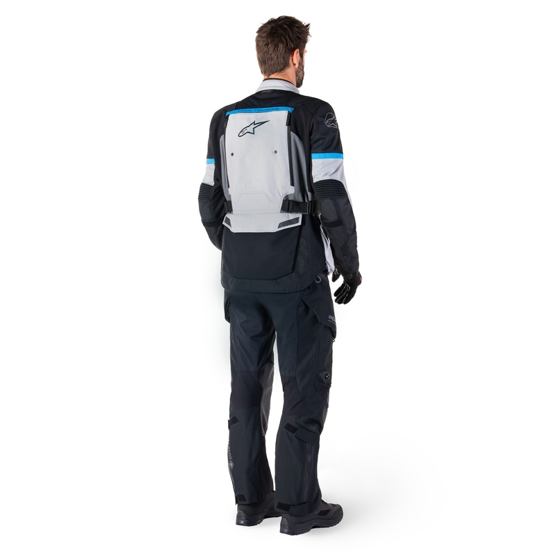 Kurtka motocyklowa Alpinestars Bogota PRO Drystar w kolorze szaro-czarno-niebieskim