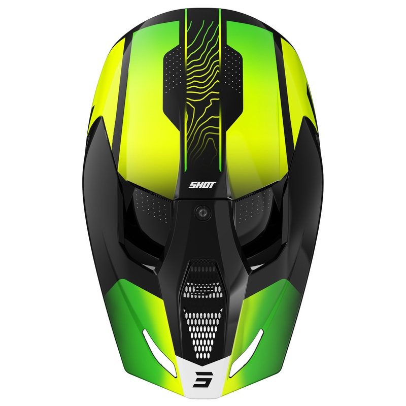 Kask motocrossowy Shot Furious Apex fluo żółto-czarny