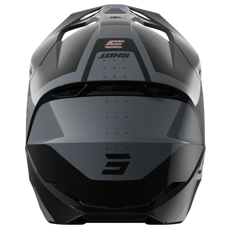 Kask motocrossowy Shot Furious League, holograficzny czarny