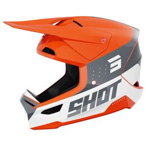 Kask motocrossowy Shot Furious League w kolorze pomarańczowo-szarym