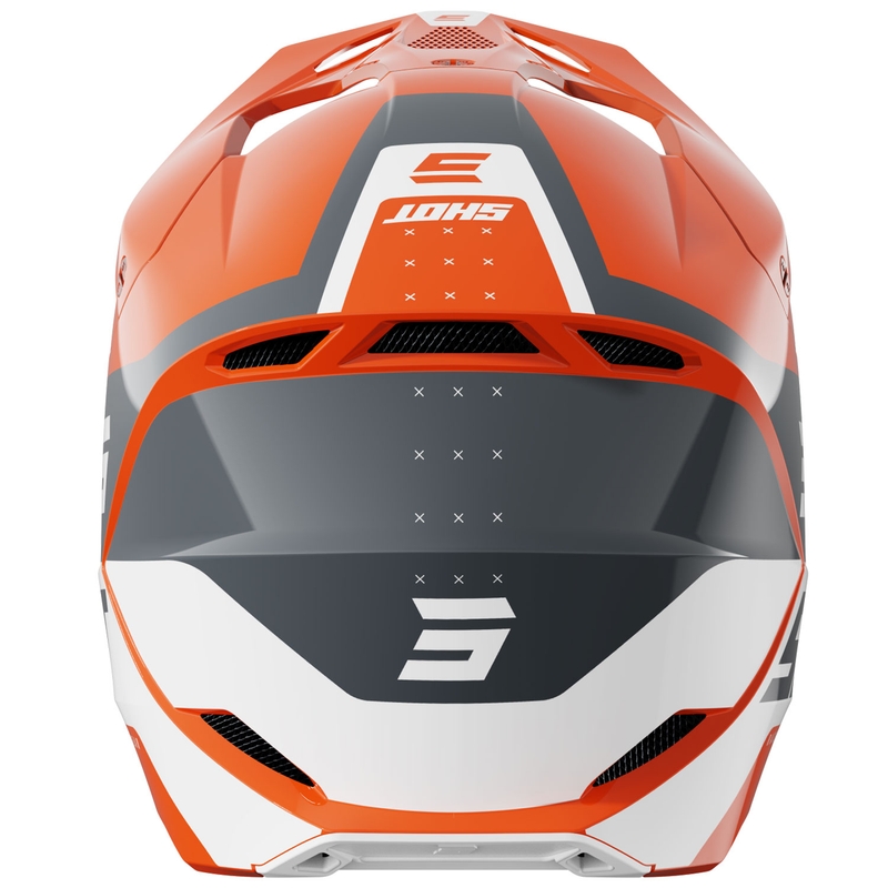 Kask motocrossowy Shot Furious League w kolorze pomarańczowo-szarym
