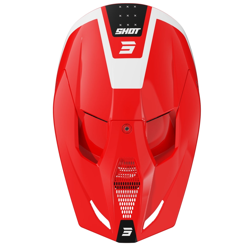 Kask motocrossowy Shot Furious League czerwono-biały