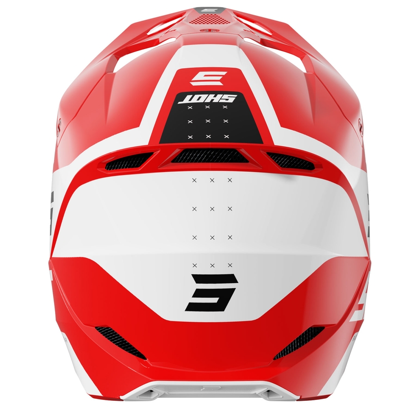 Kask motocrossowy Shot Furious League czerwono-biały