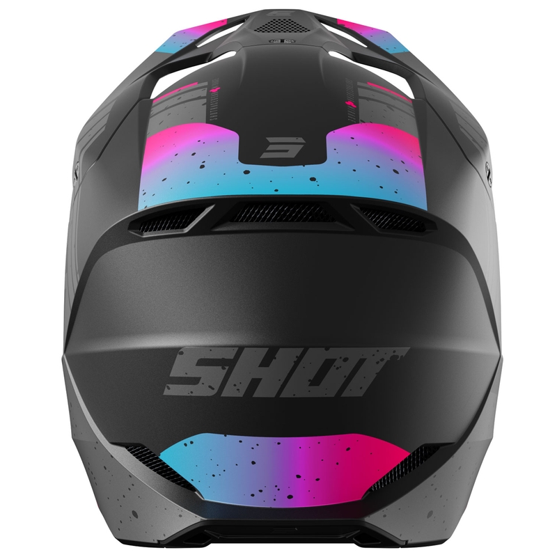 Kask motocrossowy Shot Furious Mirage niebiesko-różowy