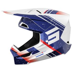 Kask motocrossowy Shot Furious Mirage niebiesko-czerwony