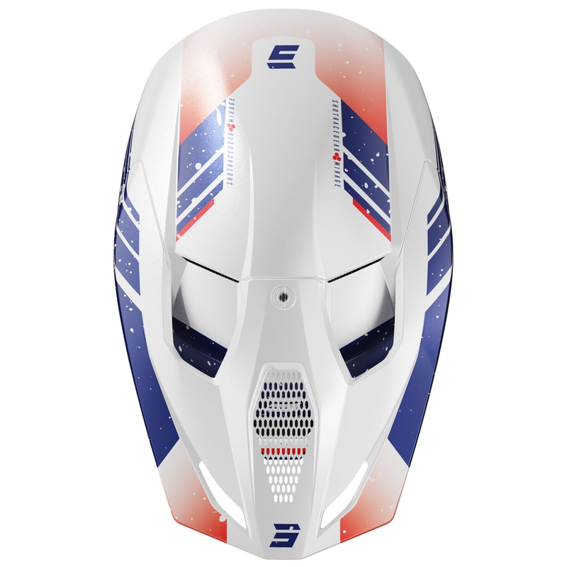 Kask motocrossowy Shot Furious Mirage niebiesko-czerwony