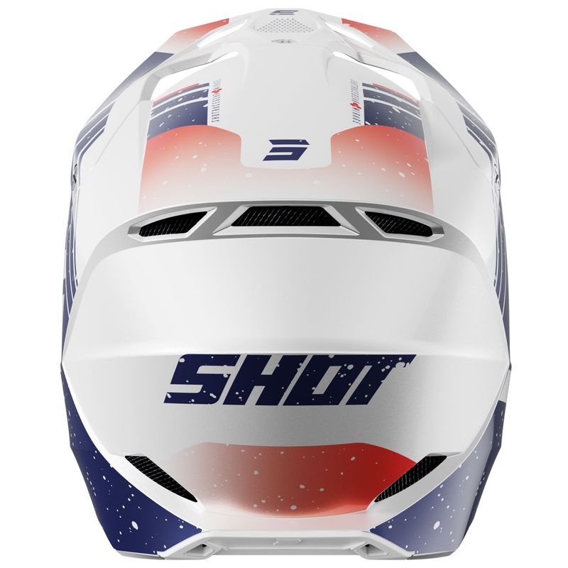 Kask motocrossowy Shot Furious Mirage niebiesko-czerwony