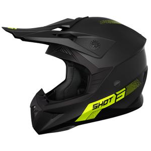 Kask motocrossowy Shot Pulse Element, matowy, fluo żółty