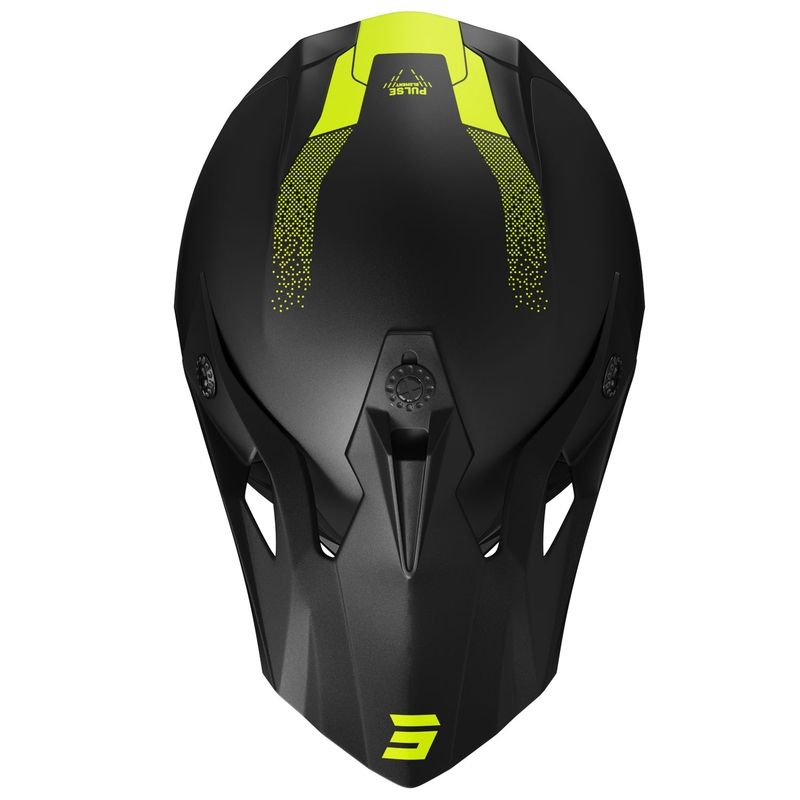 Kask motocrossowy Shot Pulse Element, matowy, fluo żółty