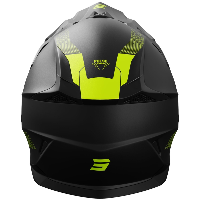 Kask motocrossowy Shot Pulse Element, matowy, fluo żółty