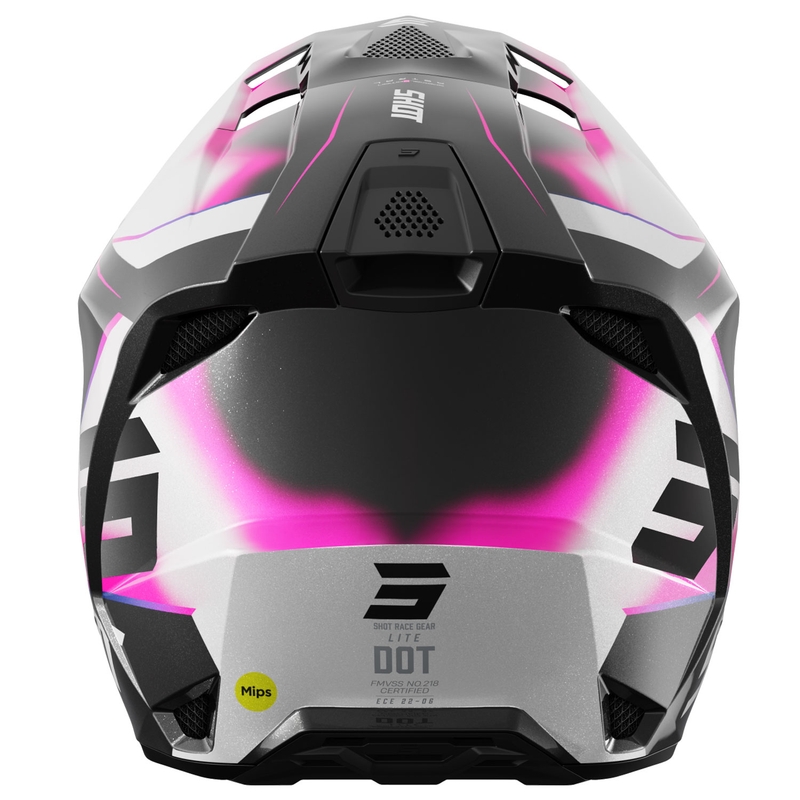 Kask motocrossowy Shot Lite Astral niebiesko-różowy