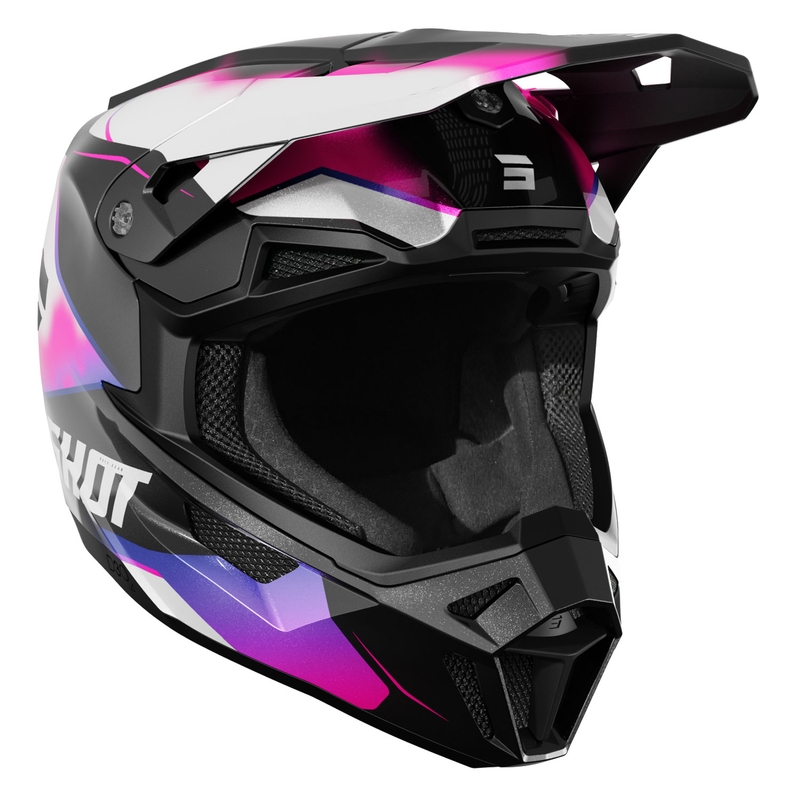 Kask motocrossowy Shot Lite Astral niebiesko-różowy