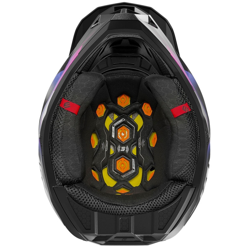 Kask motocrossowy Shot Lite Astral niebiesko-różowy
