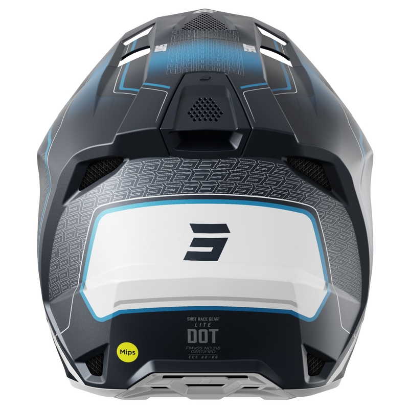 Kask motocrossowy Shot Lite Challenger w kolorze matowego błękitu